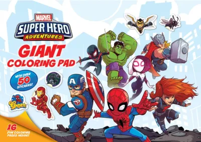 Super Hero Gaint Colouring Pad