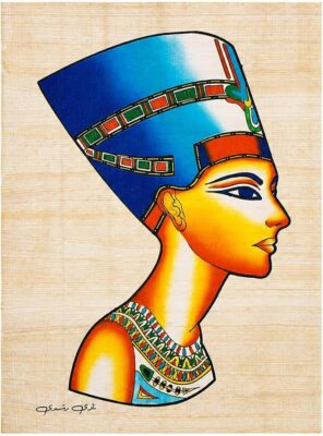 Authentic Egyptian Papyrus – Queen Nefertiti Portrait, A5