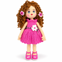 CHOLE Handmade Crochet Doll – 40 cm