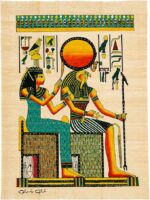 Authentic Egyptian Papyrus – Ra & Hathor Design, A5