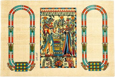 Authentic Egyptian Papyrus – Royal Offering Scene, A4