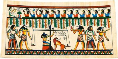 Authentic Egyptian Papyrus – Judgment of Anubis, A4