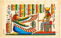 Authentic Egyptian Papyrus A3 – Isis Throne Design
