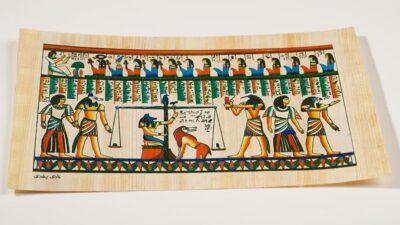 Authentic Egyptian Papyrus – Judgment of Anubis, A5